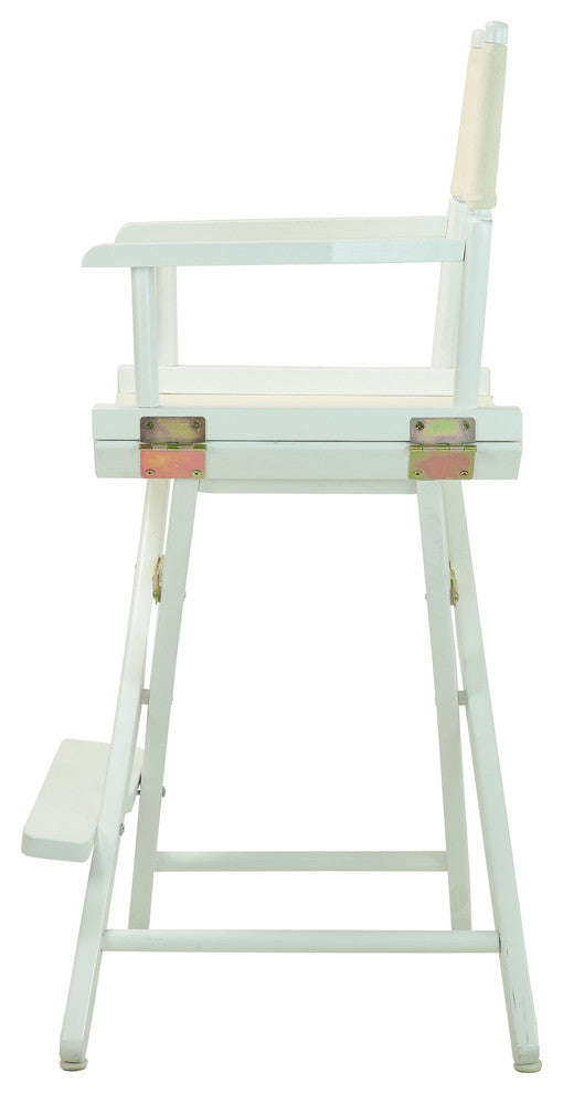 024" Director's Chair White Frame-Natural/Wheat Canvas