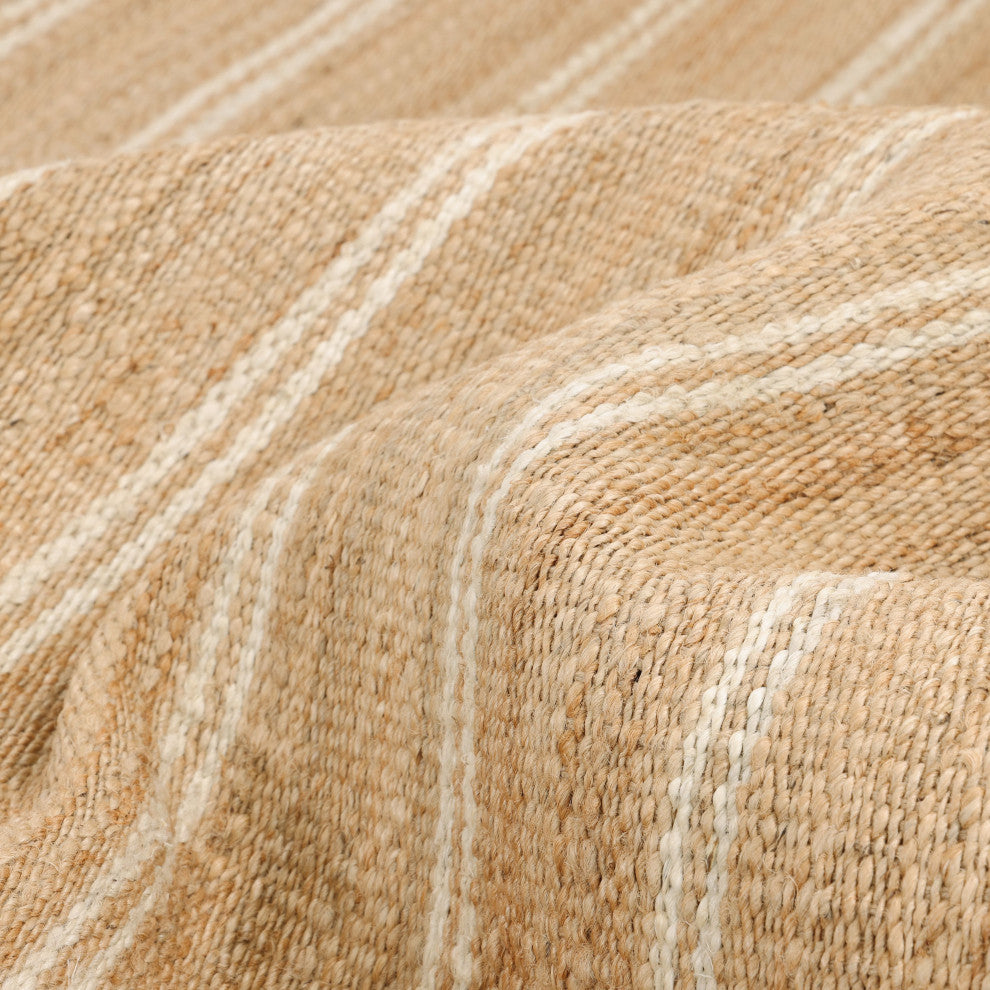 Lilly Handmade Area Rug Brown, 9' 0" X 12' 0"