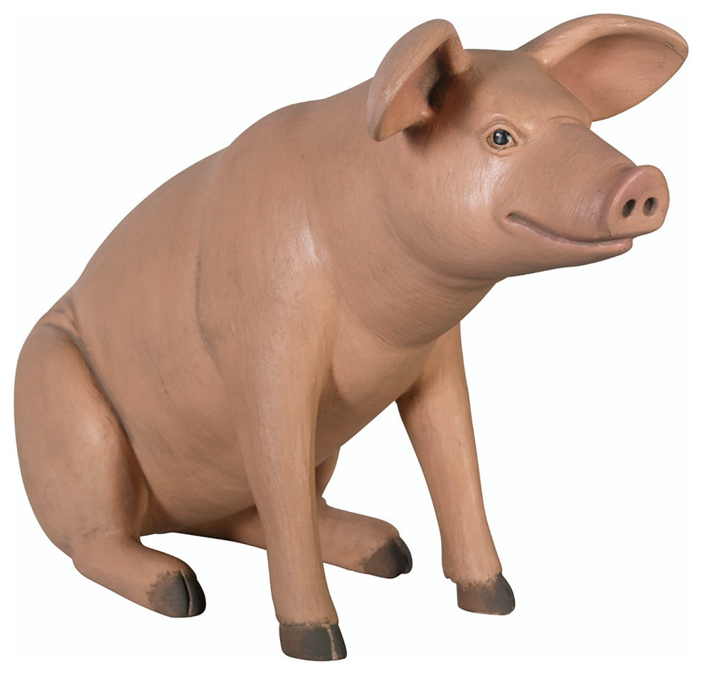 Sitting in Hog Heaven Pig Statue