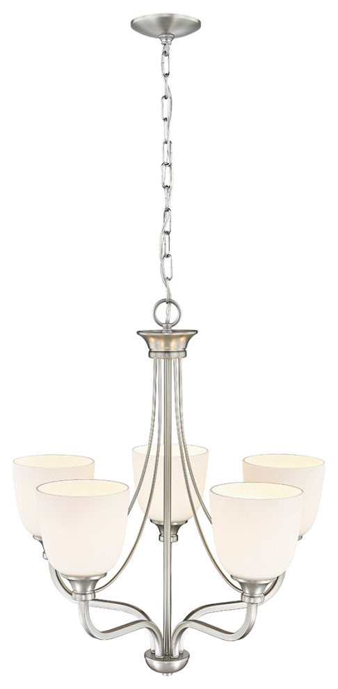 Alberta 5 Light 24" Brushed Nickel Chandelier