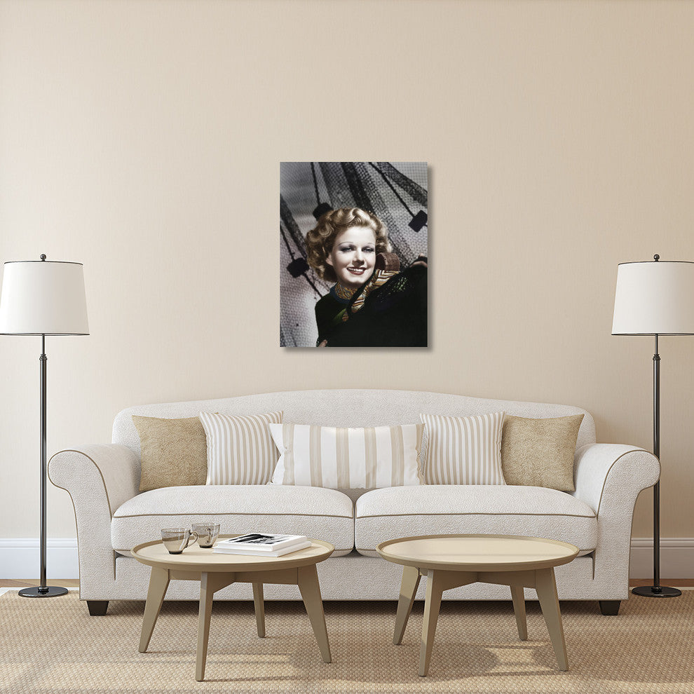 "Jean Harlow" Stretched Canvas Giclee by Hollywood Photo Archive, 32x40"