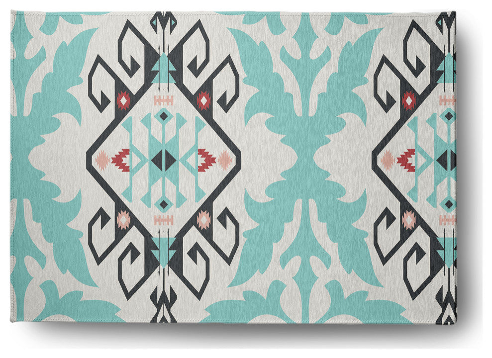 Bombay Medallion Spring Chenille Rug, Pepper, 5'x7'