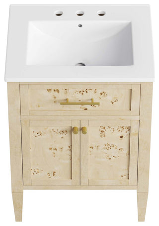 Elysian 24" Wood Bathroom Vanity - White Burl