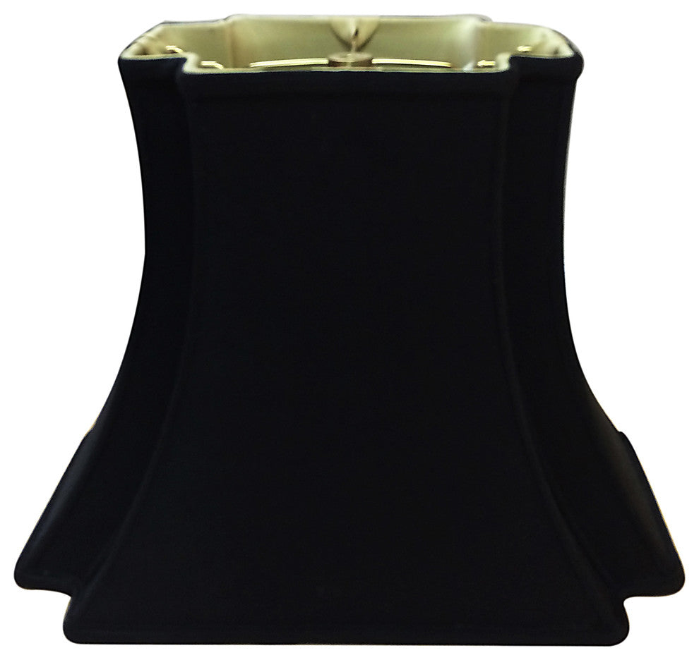 Rectangle Bell Inverted Corner Designer Lampshade, Black