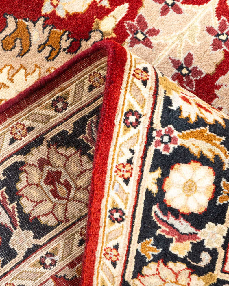Orai, One-of-a-Kind Hand-Knotted Area Rug Red, 3'1"x5'2"