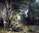 Gustave Courbet A Shelter of the Roe Deer at the Stream Wall Decal