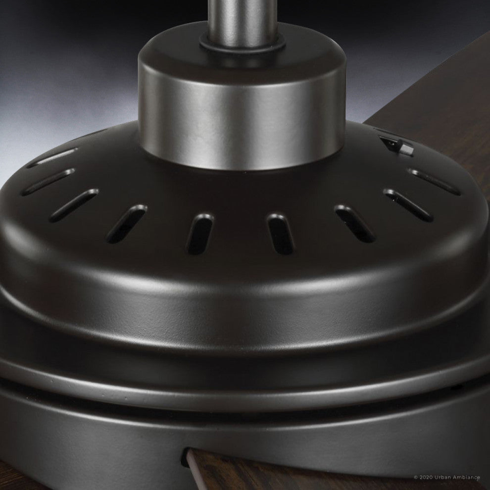 Luxury Modern Ceiling Fan, Bronze, UHP9001, Provincetown Collection