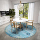 Indoor/Outdoor Sedona SN16 Riverview Machine Washable 8' x 8' Round Rug