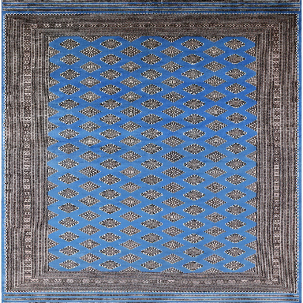Ahgly Company Indoor Square Mid-Century Modern Area Rugs, 7' Square