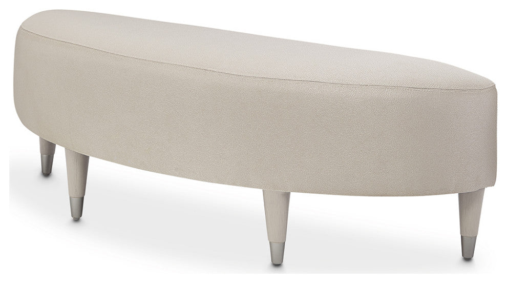 Eclipse Accent Bench - Ivory/Moonlight Gray