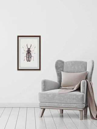 "Artsy Insect" Framed Painting Print, 12"x18"