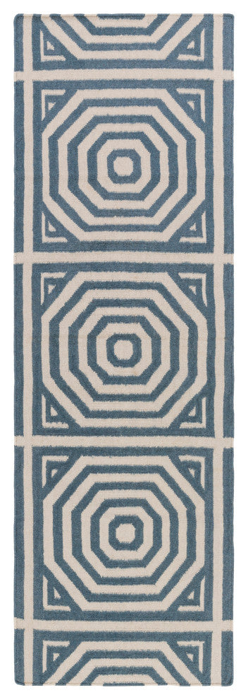 Surya Rivington RVT-5008 4'x6' Rug, Navy/Ivory