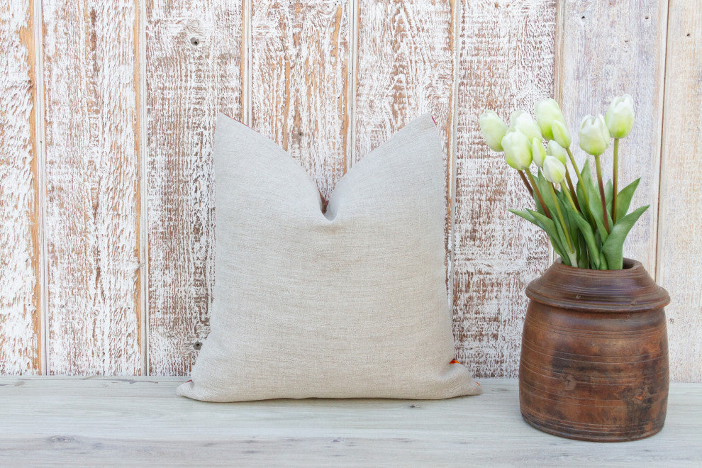 Zol Antique Indian Folk Pillow