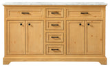 Home Living 21.5" Transitional Natural Wood-Light Bathroom Vanity