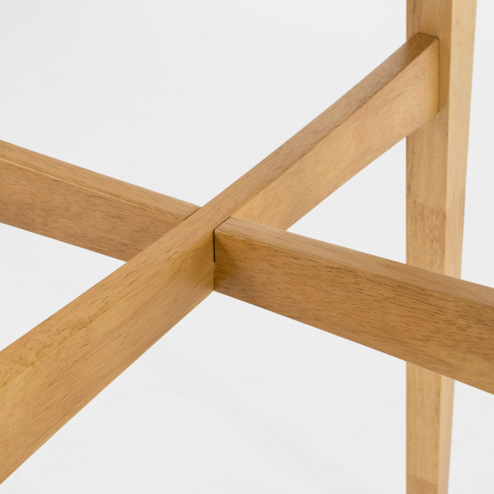 GDF Studio Madeline Natural Finish Wood Bar Dining Table, Oak