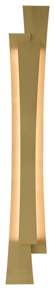 Candora Integrated LED Vanity Light, Brass, 36 Inches