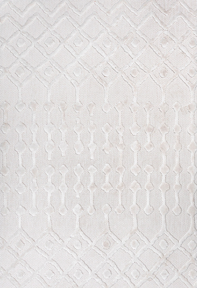 Peralta Moroccan Diamond Indoor/Outdoor Ivory 5 ft. x 8 ft. Area Rug