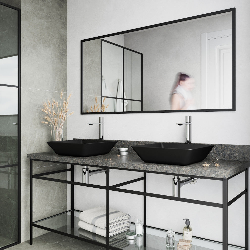VIGO Gotham 12" H Single Handle Single Hole Bathroom Vessel Faucet, Chrome