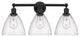 Innovations 616-3W-BK-GBD-754 3 Light Bath Vanity Light, Matte Black