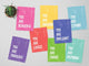 You Are Mini Collection, Set of Eight Inspirational 5"x7" Wall Cards
