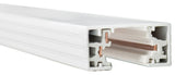 WAC Lighting H Track 6' Single Circuit 120V with 2 Endcaps in White