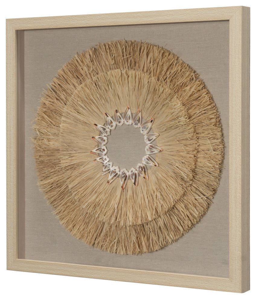 HUJI Weed & Papier-mÃ¢chÃ© Shadow Box Wall DÃ©cor, Huji Weed & Sea Shell Shadow Box