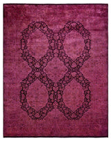 Overdyed, One-of-a-Kind Hand-Knotted Area Rug Pink, 8'2"x10'2"