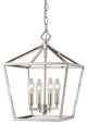Millennium Lighting Corona Pendant, Satin Nickel