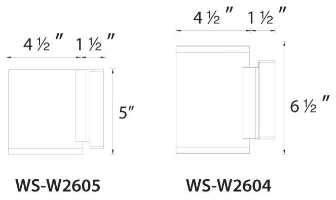 WAC Lighting Tube LED Outdoor Wall Light, Graphite