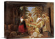 "Spanish Card Games" Stretched Canvas Giclee by Manuel Serrano, 16"x13"
