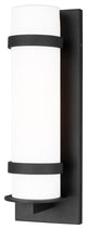 Sea Gull Alban Medium 1-Light Outdoor Barn Light Wall Lantern Black