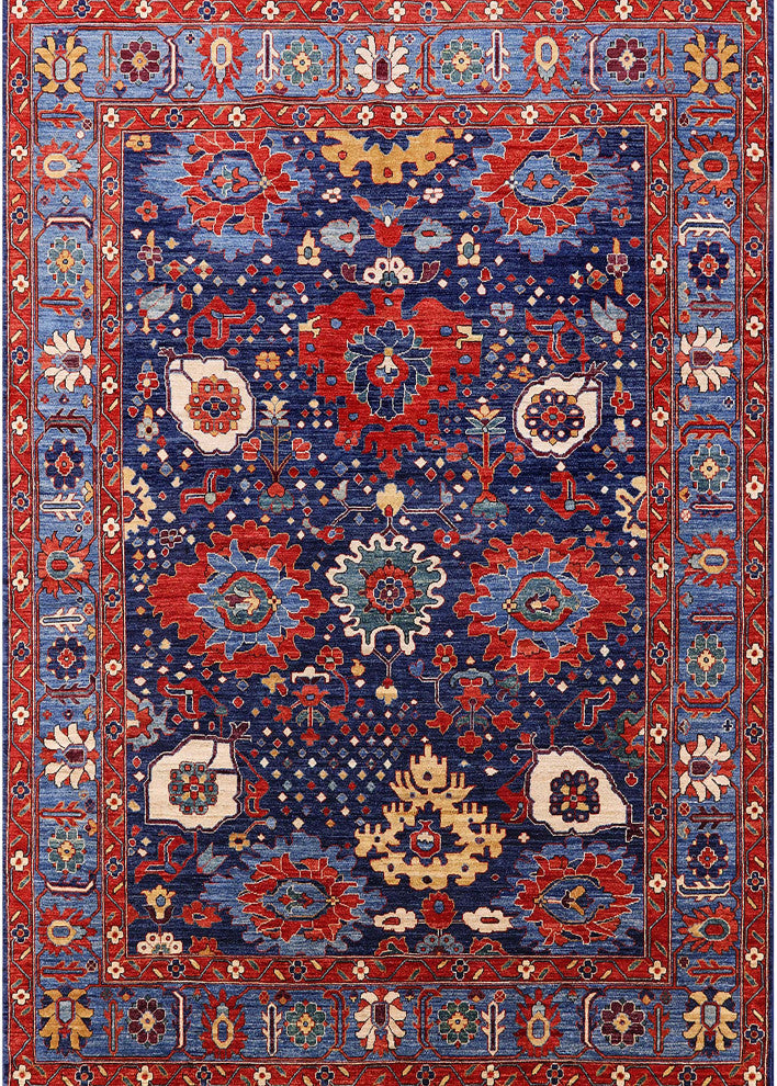 Ahgly Company Indoor Rectangle Mid-Century Modern Area Rugs, 6' x 9'