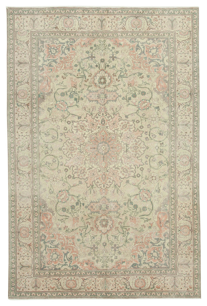 Rug N Carpet - Handmade Turkish 6' 4'' x 9' 6'' Unique Area Rug