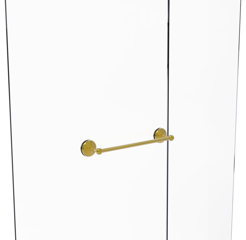 Monte Carlo 18" Shower Door Towel Bar, Polished Brass
