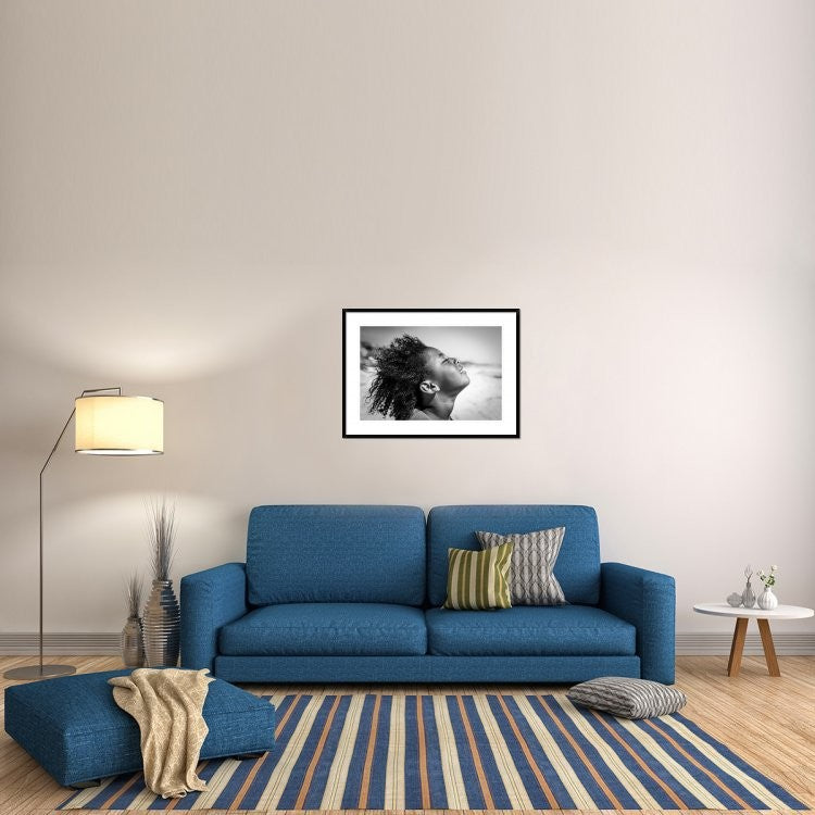 "Feeling The Sun And Wind" Framed Print by Gloria Salgado Gispert, 38"x28"