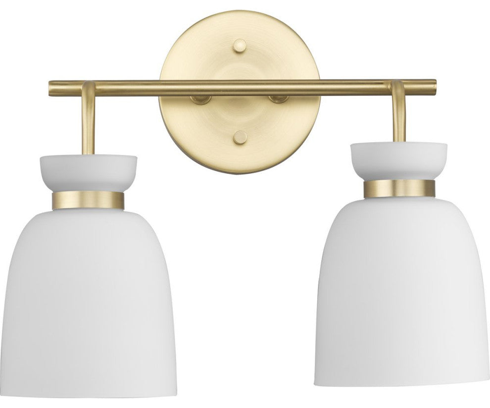 Lexie Collection Contemporary Vanity Light, Brushed Gold