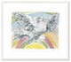 Flying Dove with Rainbow Background, 1952