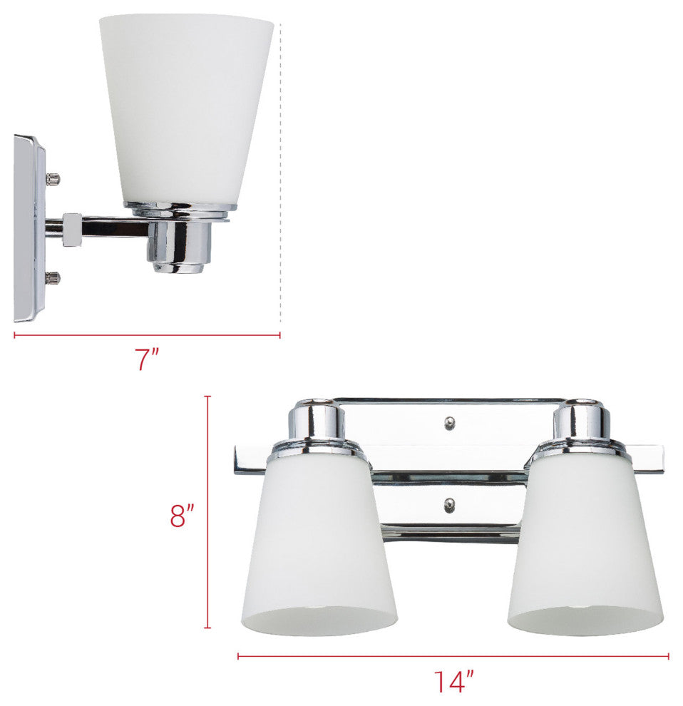 Terracina Vanity Sconce, 2 Light