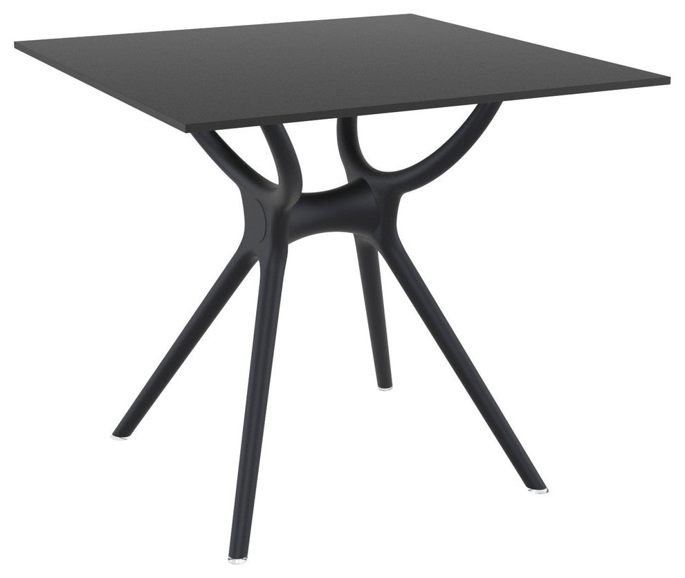 Compamia Air Square Dining Table, Black