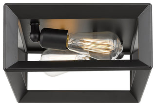 Golden Lighting 2073-FM Smyth 2 Light 12"W Flush Mount Square - Natural White