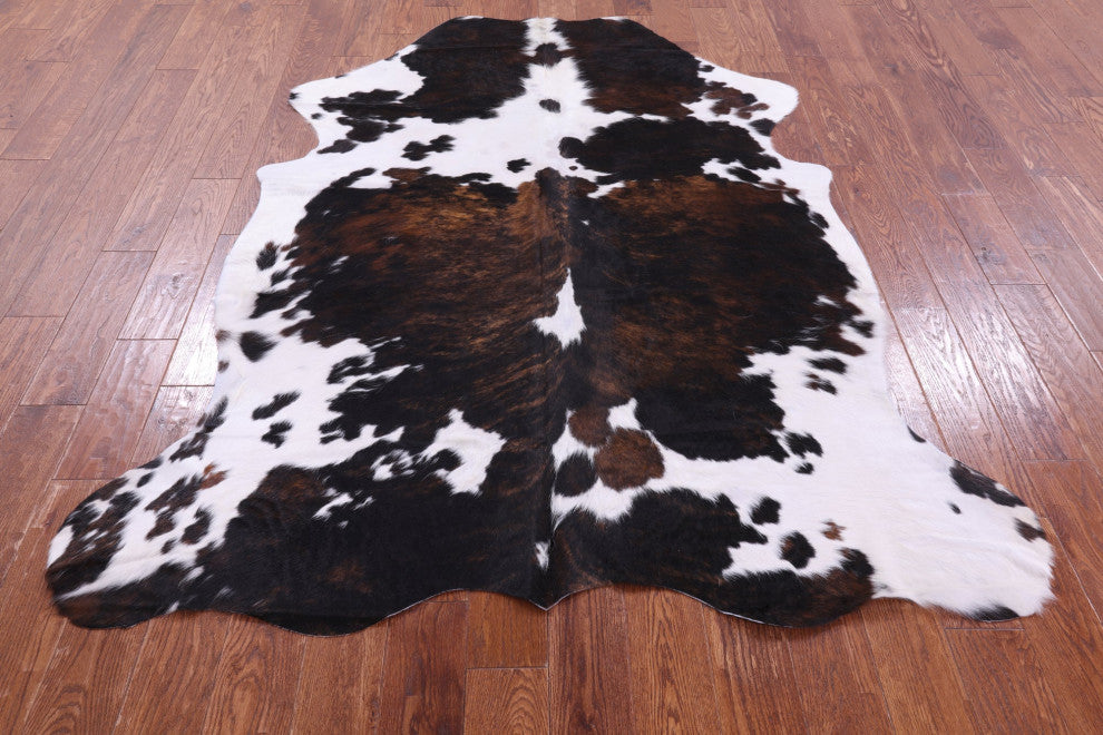 Organic Natural Hair-On Cowhide Area Rug 7' 0" X 5' 7" C1490