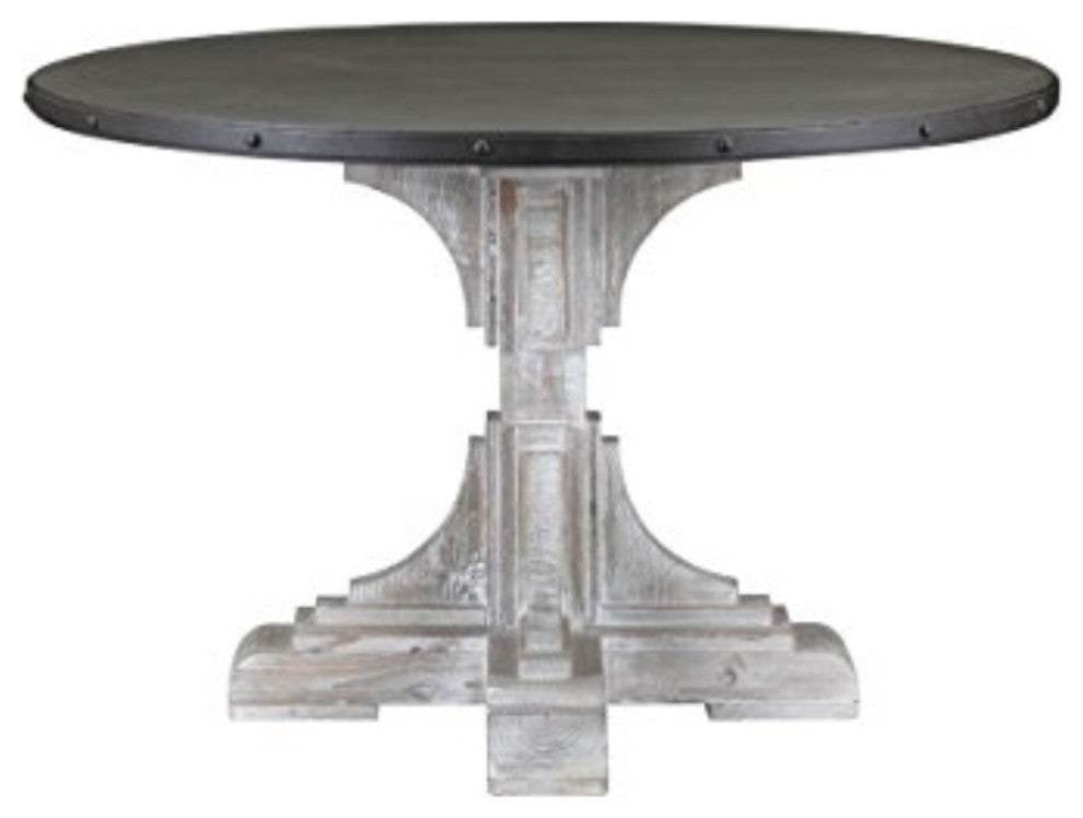Serrano Round Table, White-Wash