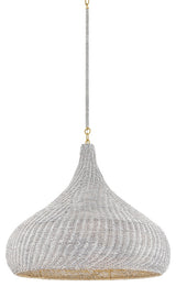 Hudson Valley Lighting Hampstead Pendant, Aged Brass