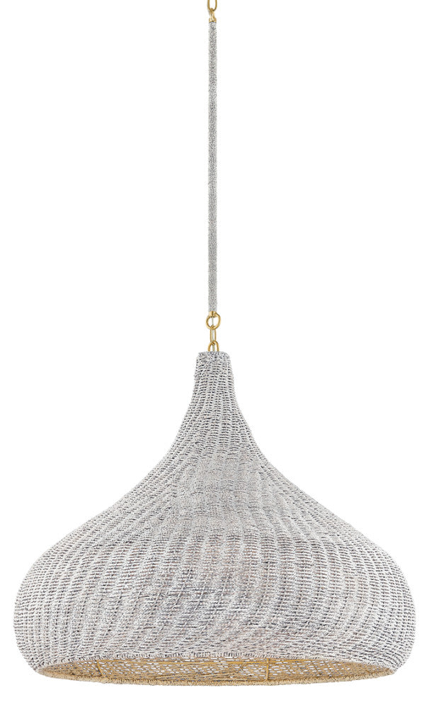 Hudson Valley Lighting Hampstead Pendant, Aged Brass