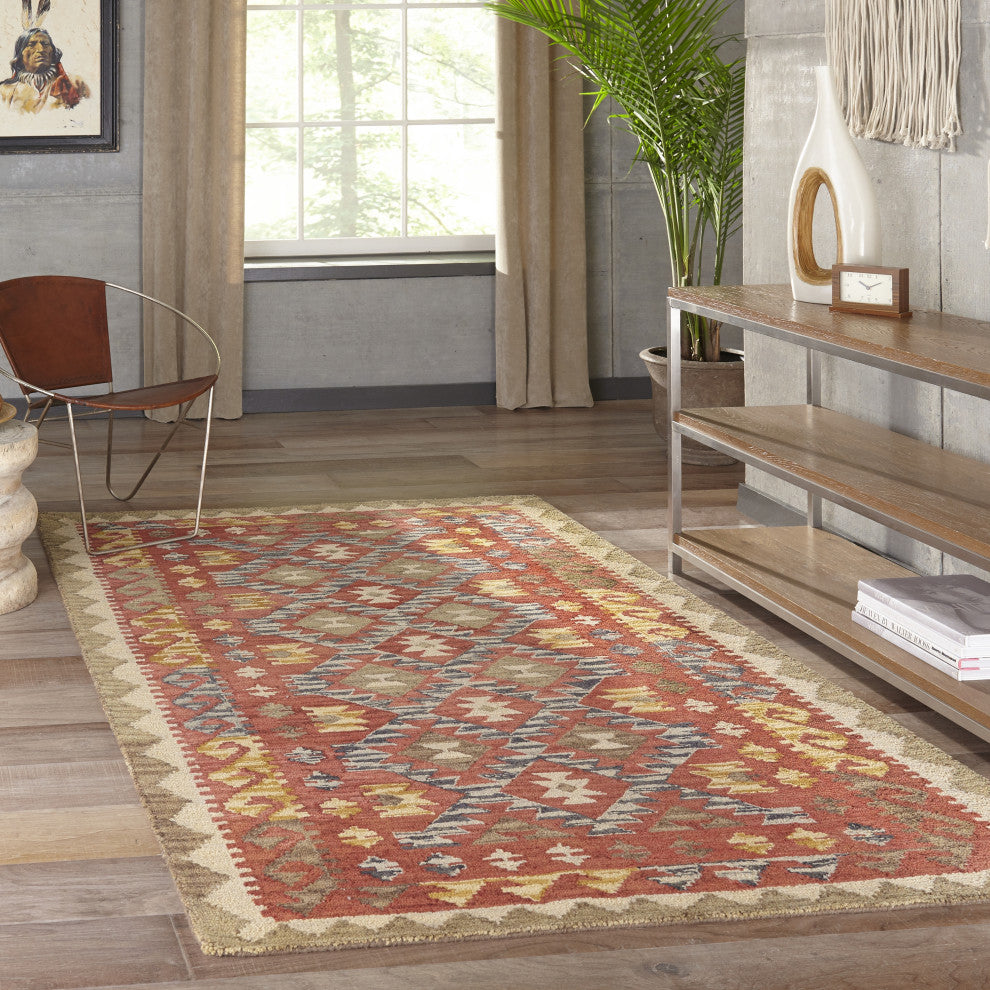 Tangier Hand-Hooked Rug, Red, 2'x3'
