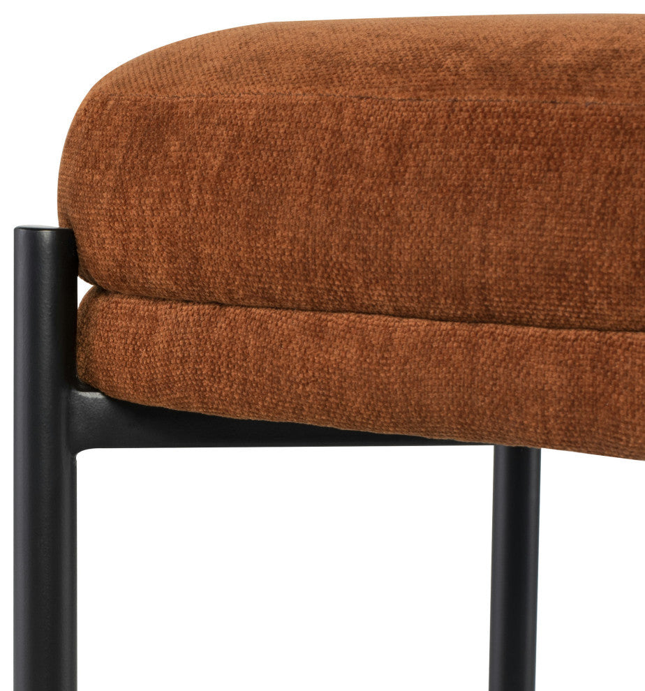 Inna Terracotta Fabric Counter Stool, HGMV237