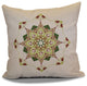 Snowflake Star Pillow, Cranberry, 26"x26"