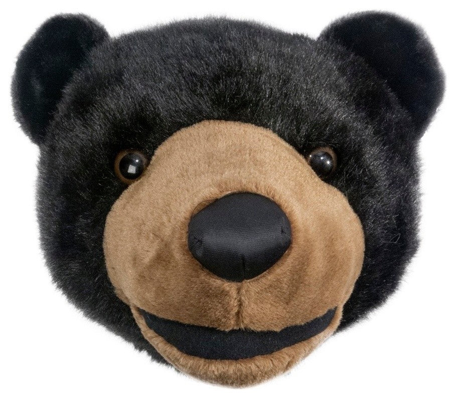 Black Bear Stuffed Trophy Head, Large