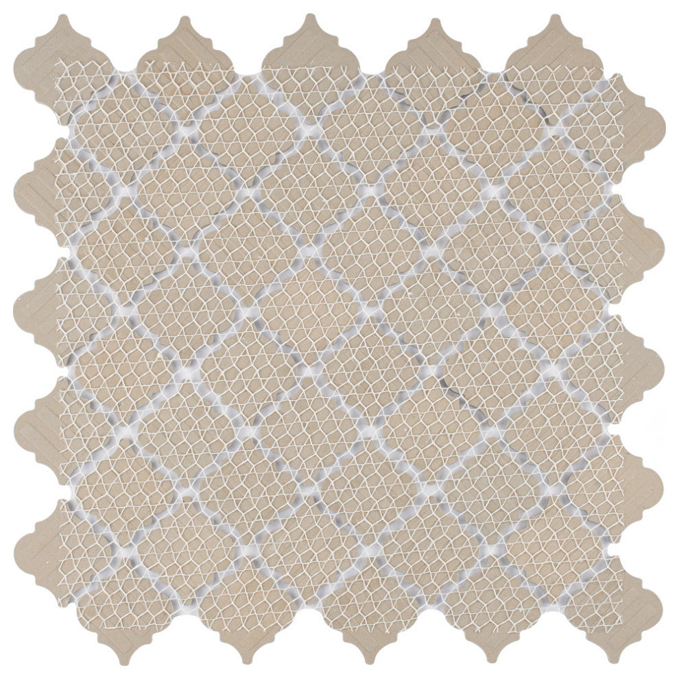 Hudson Tangier Mosaic Floor and Wall Tile, Imperial Grey, Sample