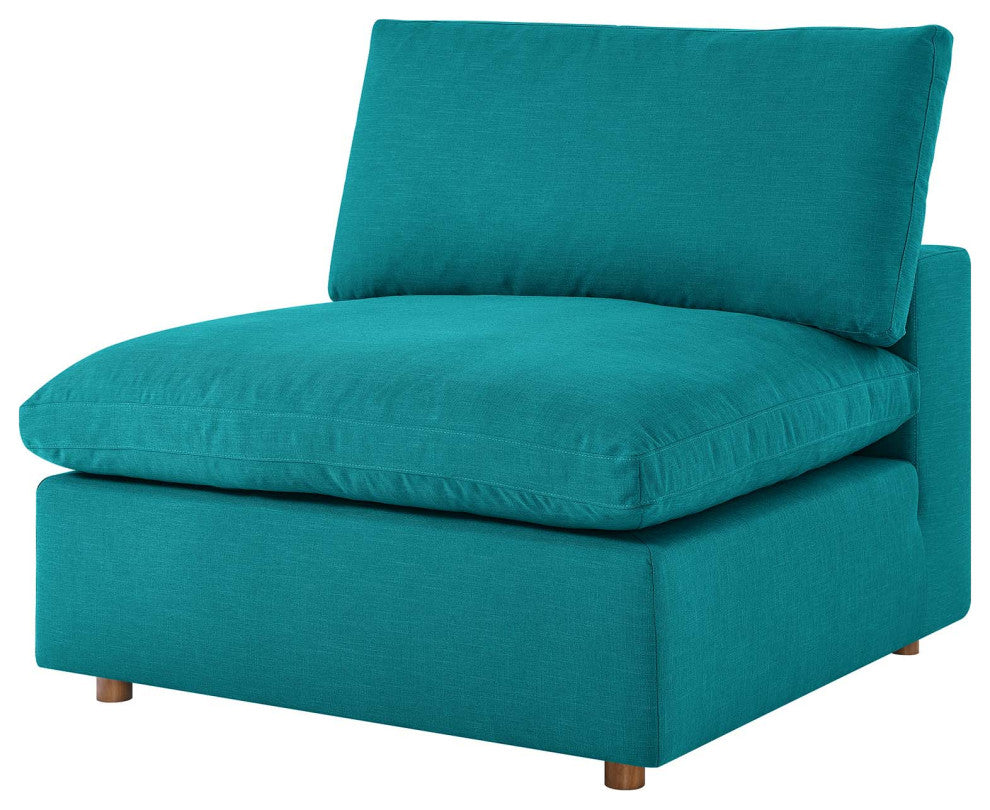 Modular Sectional Deep Sofa Set, Teal Blue, Fabric, Modern, Lounge Hospitality